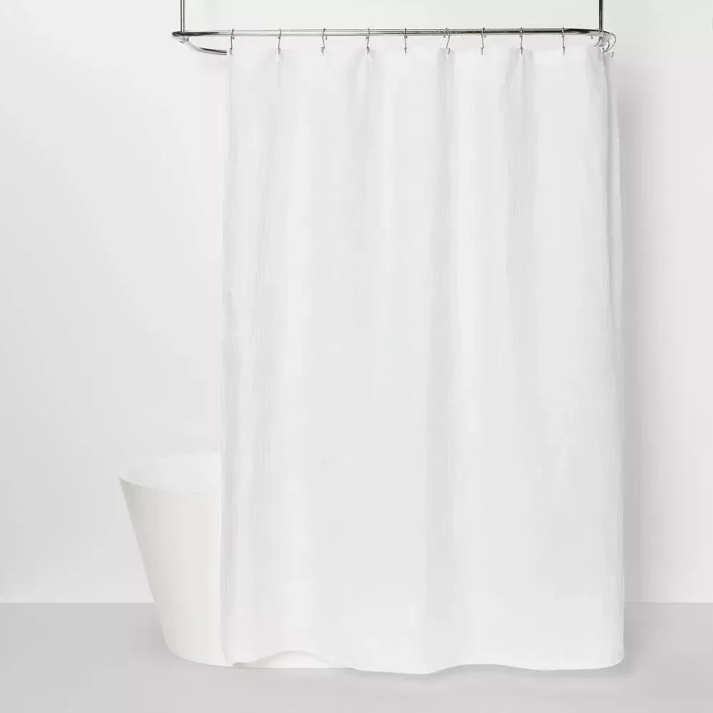Waffle Inset Shower Curtain
